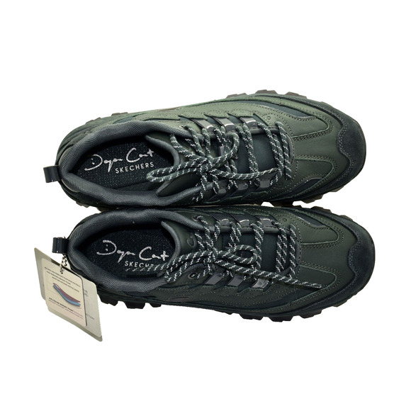 D0 NEW SKECHERS X DOJA CAT Olive Leather Hi Ryze Sneaker Shoes 177940 Size 8.5 - Picture 2 of 8